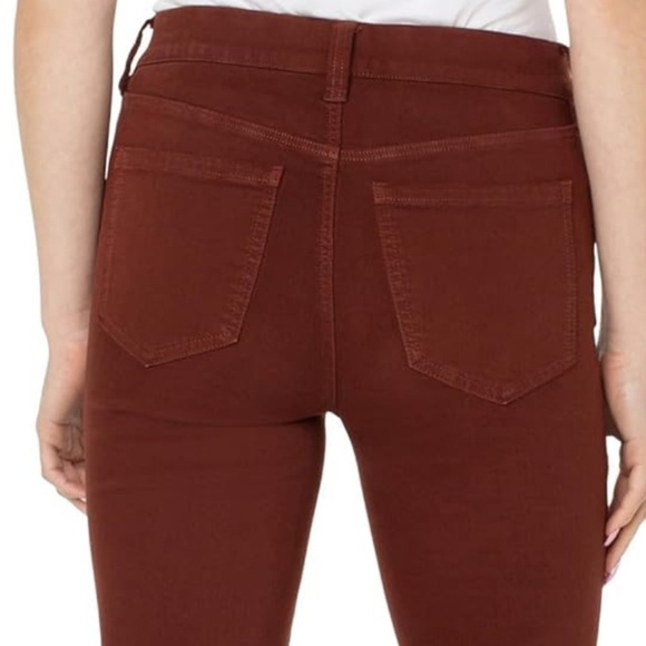 NWT Liverpool Los Angeles Gia Glider Pull-on Ankle Skinny in Brunette - Picture 5 of 16